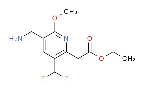 AM48391 | 1361751-63-4 | Ethyl 3-(aminomethyl)-5-(difluoromethyl)-2-methoxypyridine-6-acetate