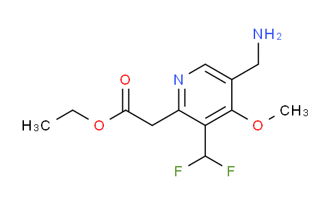 AM48393 | 1361904-20-2 | Ethyl 5-(aminomethyl)-3-(difluoromethyl)-4-methoxypyridine-2-acetate