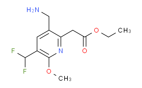 AM48394 | 1361707-66-5 | Ethyl 3-(aminomethyl)-5-(difluoromethyl)-6-methoxypyridine-2-acetate