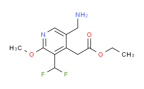 AM48395 | 1361734-52-2 | Ethyl 5-(aminomethyl)-3-(difluoromethyl)-2-methoxypyridine-4-acetate
