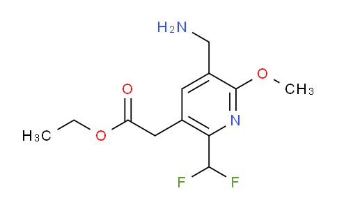 AM48412 | 1361917-54-5 | Ethyl 3-(aminomethyl)-6-(difluoromethyl)-2-methoxypyridine-5-acetate