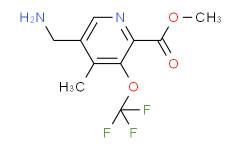 Methyl 5-(aminomethyl)-4-methyl-3-(trifluoromethoxy)pyridine-2-carboxylate