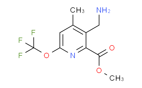 Methyl 3-(aminomethyl)-4-methyl-6-(trifluoromethoxy)pyridine-2-carboxylate