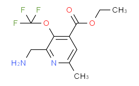 AM48510 | 1361751-60-1 | Ethyl 2-(aminomethyl)-6-methyl-3-(trifluoromethoxy)pyridine-4-carboxylate