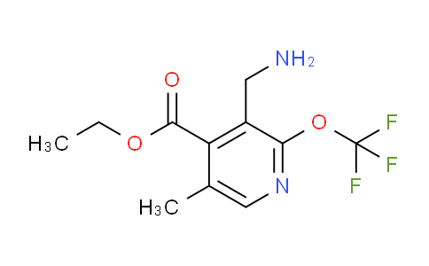 Ethyl 3-(aminomethyl)-5-methyl-2-(trifluoromethoxy)pyridine-4-carboxylate