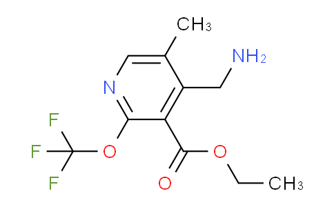 Ethyl 4-(aminomethyl)-5-methyl-2-(trifluoromethoxy)pyridine-3-carboxylate