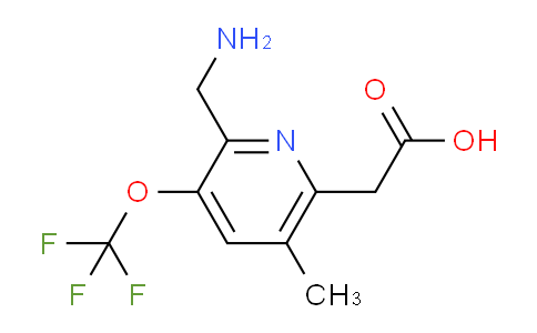2-(Aminomethyl)-5-methyl-3-(trifluoromethoxy)pyridine-6-acetic acid