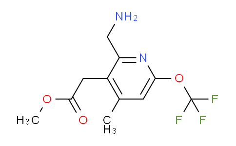 Methyl 2-(aminomethyl)-4-methyl-6-(trifluoromethoxy)pyridine-3-acetate