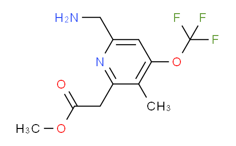 Methyl 6-(aminomethyl)-3-methyl-4-(trifluoromethoxy)pyridine-2-acetate