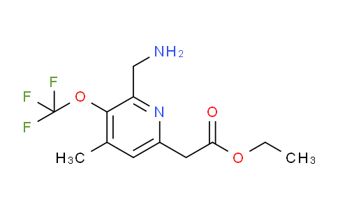 AM48664 | 1361706-49-1 | Ethyl 2-(aminomethyl)-4-methyl-3-(trifluoromethoxy)pyridine-6-acetate