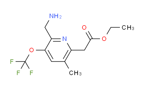 AM48670 | 1361706-64-0 | Ethyl 2-(aminomethyl)-5-methyl-3-(trifluoromethoxy)pyridine-6-acetate
