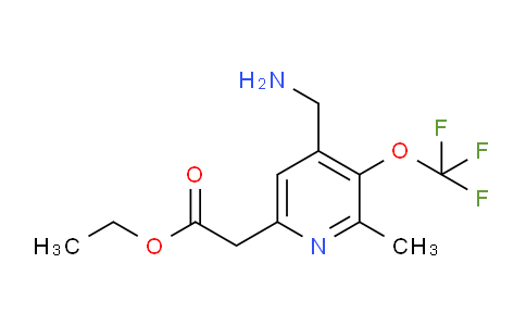 AM48700 | 1361850-53-4 | Ethyl 4-(aminomethyl)-2-methyl-3-(trifluoromethoxy)pyridine-6-acetate