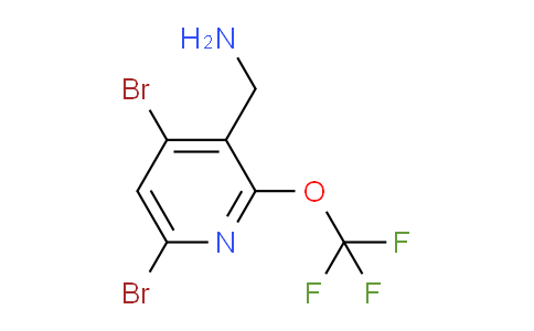 3-(Aminomethyl)-4,6-dibromo-2-(trifluoromethoxy)pyridine