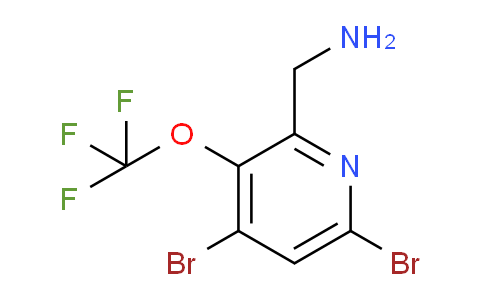 2-(Aminomethyl)-4,6-dibromo-3-(trifluoromethoxy)pyridine