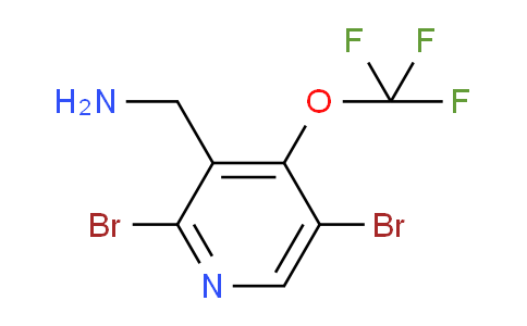 3-(Aminomethyl)-2,5-dibromo-4-(trifluoromethoxy)pyridine
