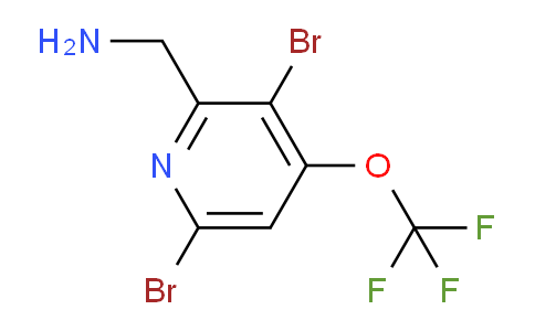 2-(Aminomethyl)-3,6-dibromo-4-(trifluoromethoxy)pyridine