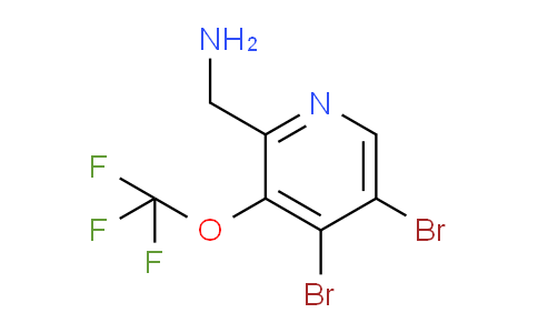 2-(Aminomethyl)-4,5-dibromo-3-(trifluoromethoxy)pyridine