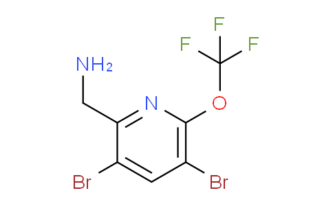 2-(Aminomethyl)-3,5-dibromo-6-(trifluoromethoxy)pyridine