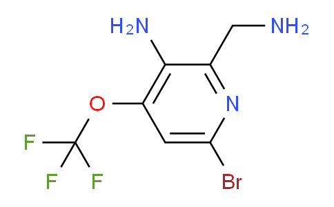 3-Amino-2-(aminomethyl)-6-bromo-4-(trifluoromethoxy)pyridine