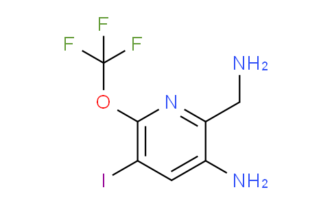 3-Amino-2-(aminomethyl)-5-iodo-6-(trifluoromethoxy)pyridine