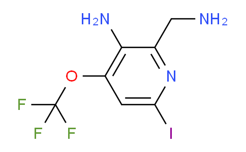 3-Amino-2-(aminomethyl)-6-iodo-4-(trifluoromethoxy)pyridine