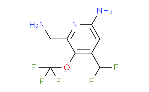 6-Amino-2-(aminomethyl)-4-(difluoromethyl)-3-(trifluoromethoxy)pyridine