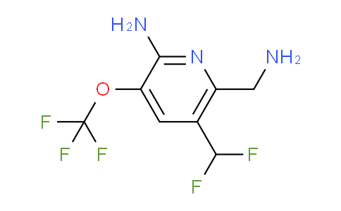 2-Amino-6-(aminomethyl)-5-(difluoromethyl)-3-(trifluoromethoxy)pyridine