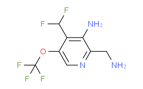 3-Amino-2-(aminomethyl)-4-(difluoromethyl)-5-(trifluoromethoxy)pyridine