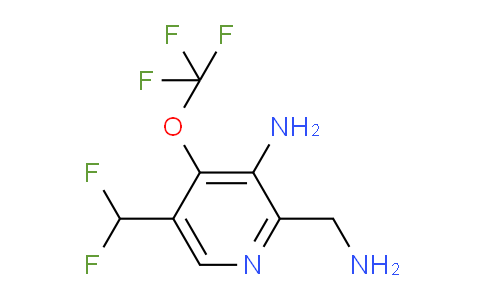 3-Amino-2-(aminomethyl)-5-(difluoromethyl)-4-(trifluoromethoxy)pyridine