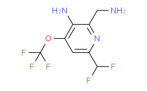 3-Amino-2-(aminomethyl)-6-(difluoromethyl)-4-(trifluoromethoxy)pyridine