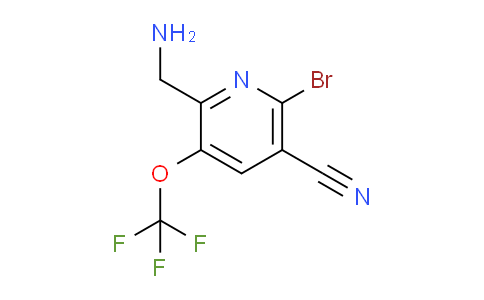 2-(Aminomethyl)-6-bromo-5-cyano-3-(trifluoromethoxy)pyridine