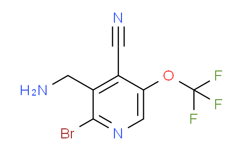 3-(Aminomethyl)-2-bromo-4-cyano-5-(trifluoromethoxy)pyridine