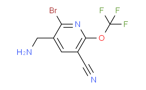 3-(Aminomethyl)-2-bromo-5-cyano-6-(trifluoromethoxy)pyridine