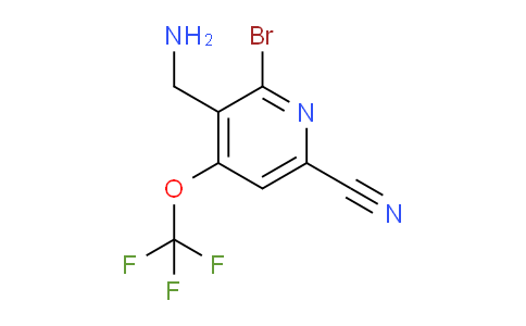 3-(Aminomethyl)-2-bromo-6-cyano-4-(trifluoromethoxy)pyridine
