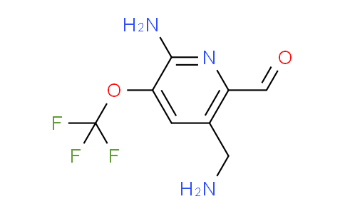 2-Amino-5-(aminomethyl)-3-(trifluoromethoxy)pyridine-6-carboxaldehyde