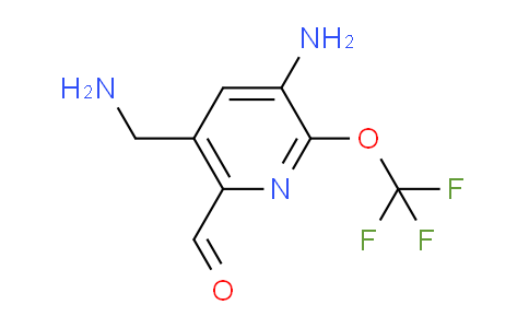 3-Amino-5-(aminomethyl)-2-(trifluoromethoxy)pyridine-6-carboxaldehyde