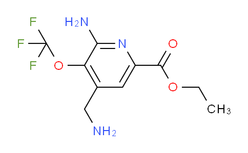 Ethyl 2-amino-4-(aminomethyl)-3-(trifluoromethoxy)pyridine-6-carboxylate