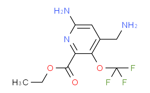 Ethyl 6-amino-4-(aminomethyl)-3-(trifluoromethoxy)pyridine-2-carboxylate