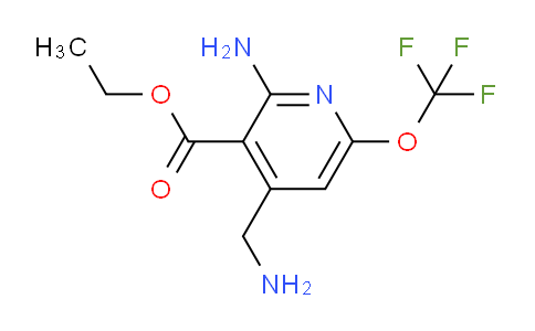 Ethyl 2-amino-4-(aminomethyl)-6-(trifluoromethoxy)pyridine-3-carboxylate