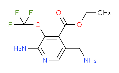 Ethyl 2-amino-5-(aminomethyl)-3-(trifluoromethoxy)pyridine-4-carboxylate