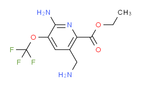 Ethyl 2-amino-5-(aminomethyl)-3-(trifluoromethoxy)pyridine-6-carboxylate