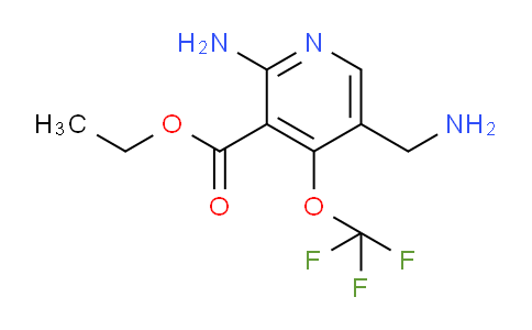 Ethyl 2-amino-5-(aminomethyl)-4-(trifluoromethoxy)pyridine-3-carboxylate