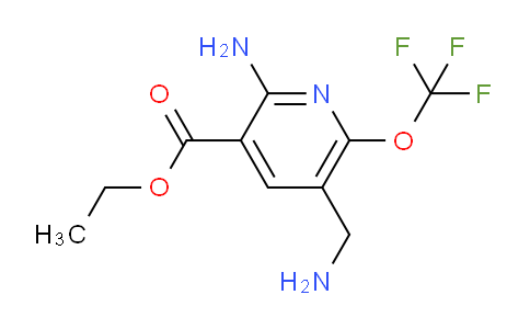 Ethyl 2-amino-5-(aminomethyl)-6-(trifluoromethoxy)pyridine-3-carboxylate