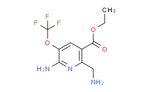 Ethyl 2-amino-6-(aminomethyl)-3-(trifluoromethoxy)pyridine-5-carboxylate
