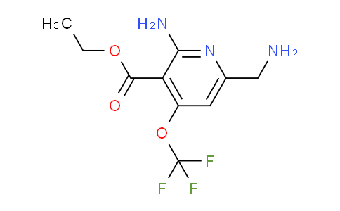 Ethyl 2-amino-6-(aminomethyl)-4-(trifluoromethoxy)pyridine-3-carboxylate
