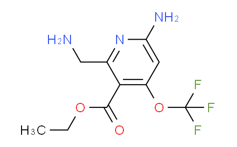 Ethyl 6-amino-2-(aminomethyl)-4-(trifluoromethoxy)pyridine-3-carboxylate