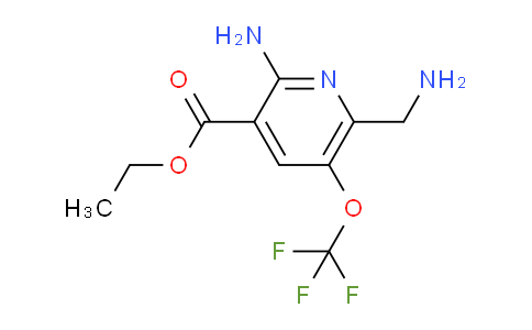 Ethyl 2-amino-6-(aminomethyl)-5-(trifluoromethoxy)pyridine-3-carboxylate