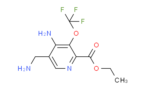 Ethyl 4-amino-5-(aminomethyl)-3-(trifluoromethoxy)pyridine-2-carboxylate