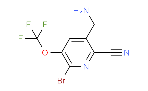 3-(Aminomethyl)-6-bromo-2-cyano-5-(trifluoromethoxy)pyridine