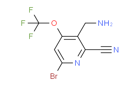 3-(Aminomethyl)-6-bromo-2-cyano-4-(trifluoromethoxy)pyridine